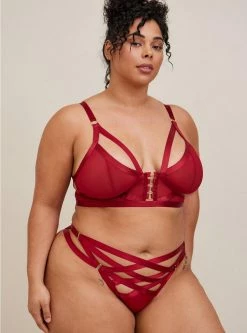 TORRID Overt Strappy Satin Tanga Panty