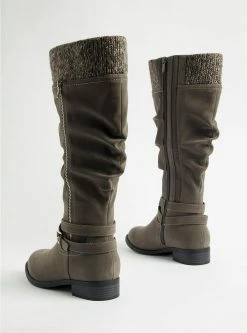 TORRID Sweater Knee Boot (WW) 11 TORRID Sweater Knee Boot (WW) -Cheap Torrid Shop 18448738 00113 av3