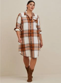 TORRID Cotton Long Line Shacket -Cheap Torrid Shop 18501496 01949 av3