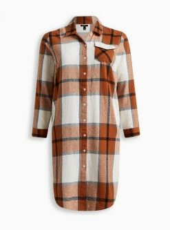 TORRID Cotton Long Line Shacket -Cheap Torrid Shop 18501496 01949 flat