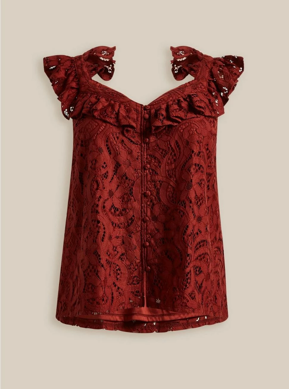 TORRID Lace Ruffle Short Sleeve Crop Top 7 TORRID Lace Ruffle Short Sleeve Crop Top - Image 5