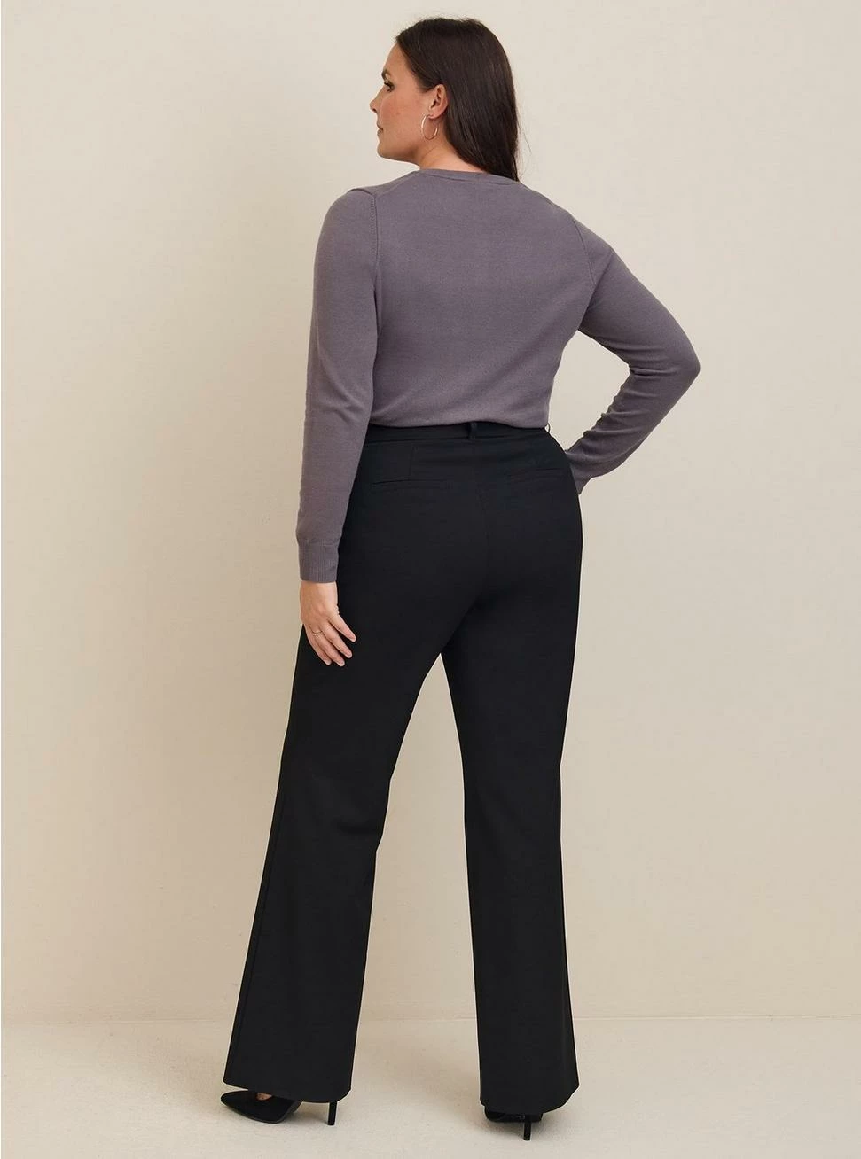 TORRID Comfort Flex Waistband Trouser Boot Studio Luxe Woven High-Rise Pant 5 TORRID Comfort Flex Waistband Trouser Boot Studio Luxe Woven High-Rise Pant - Image 3