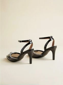 TORRID Embellished Bow Pointed Toe Heel (WW) -Cheap Torrid Shop 18827076 00133 av3