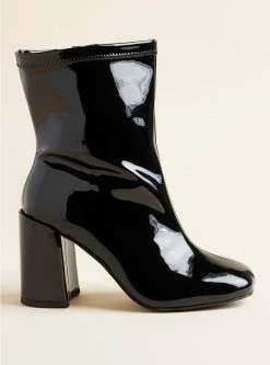 TORRID Stretch Patent Bootie (WW) -Cheap Torrid Shop 18827281 00133 av2