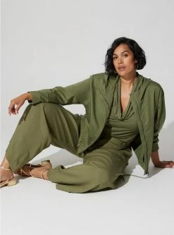 TORRID Studio Tissue Jersey Drape Neck Tank -Cheap Torrid Shop 18839375 10321 av1