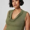 TORRID Studio Tissue Jersey Drape Neck Tank -Cheap Torrid Shop 18839375 10321 hi