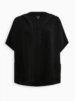 TORRID Kimono Oversized Hooded Sweater -Cheap Torrid Shop 18882755 00133 flat