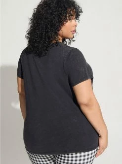 Null Evanescence Classic Fit Cotton Crew Neck Top. -Cheap Torrid Shop 18904809 07553 av2