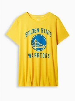 Null NBA Golden State Warriors Classic Fit Cotton Crew Neck Tee