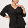TORRID Georgette Tie-Front Blouse