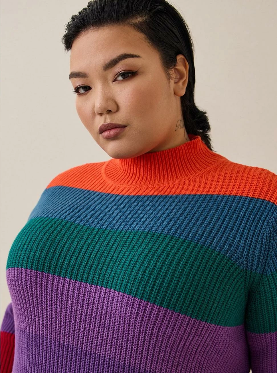 TORRID Mini Cotton Acrylic Sweater Dress 4 TORRID Mini Cotton Acrylic Sweater Dress - Image 2