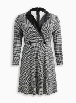 TORRID Mini Stretch Satin Tuxedo Dress 11 TORRID Mini Stretch Satin Tuxedo Dress -Cheap Torrid Shop 19002856 01770 flat