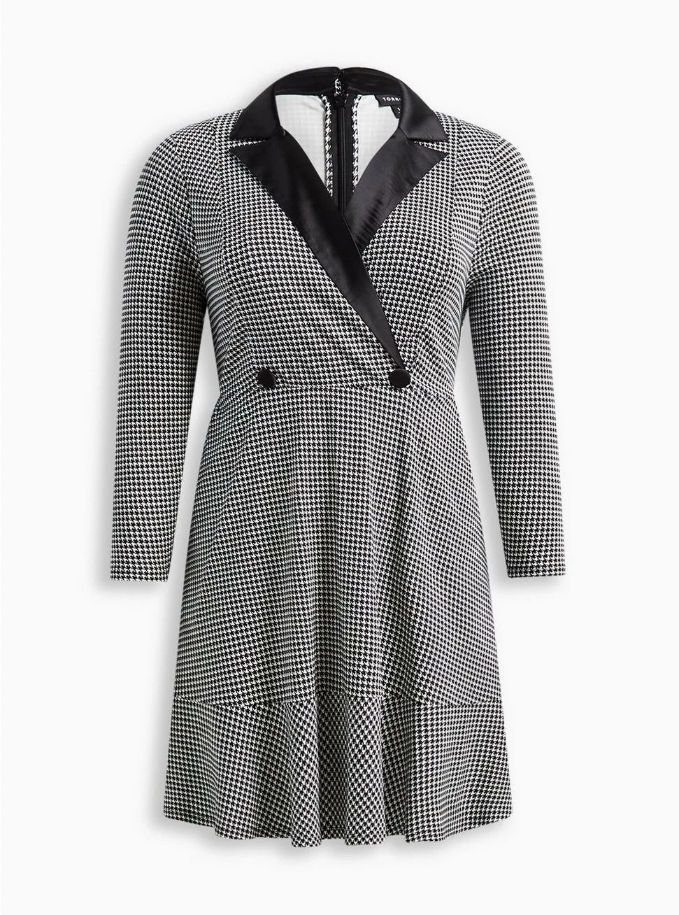 TORRID Mini Stretch Satin Tuxedo Dress 7 TORRID Mini Stretch Satin Tuxedo Dress - Image 5