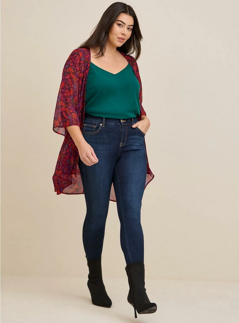 TORRID Lurex Chiffon Kimono 4 TORRID Lurex Chiffon Kimono - Image 2