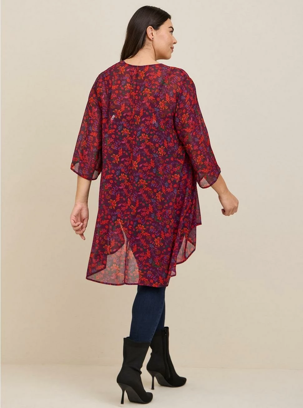 TORRID Lurex Chiffon Kimono 5 TORRID Lurex Chiffon Kimono - Image 3