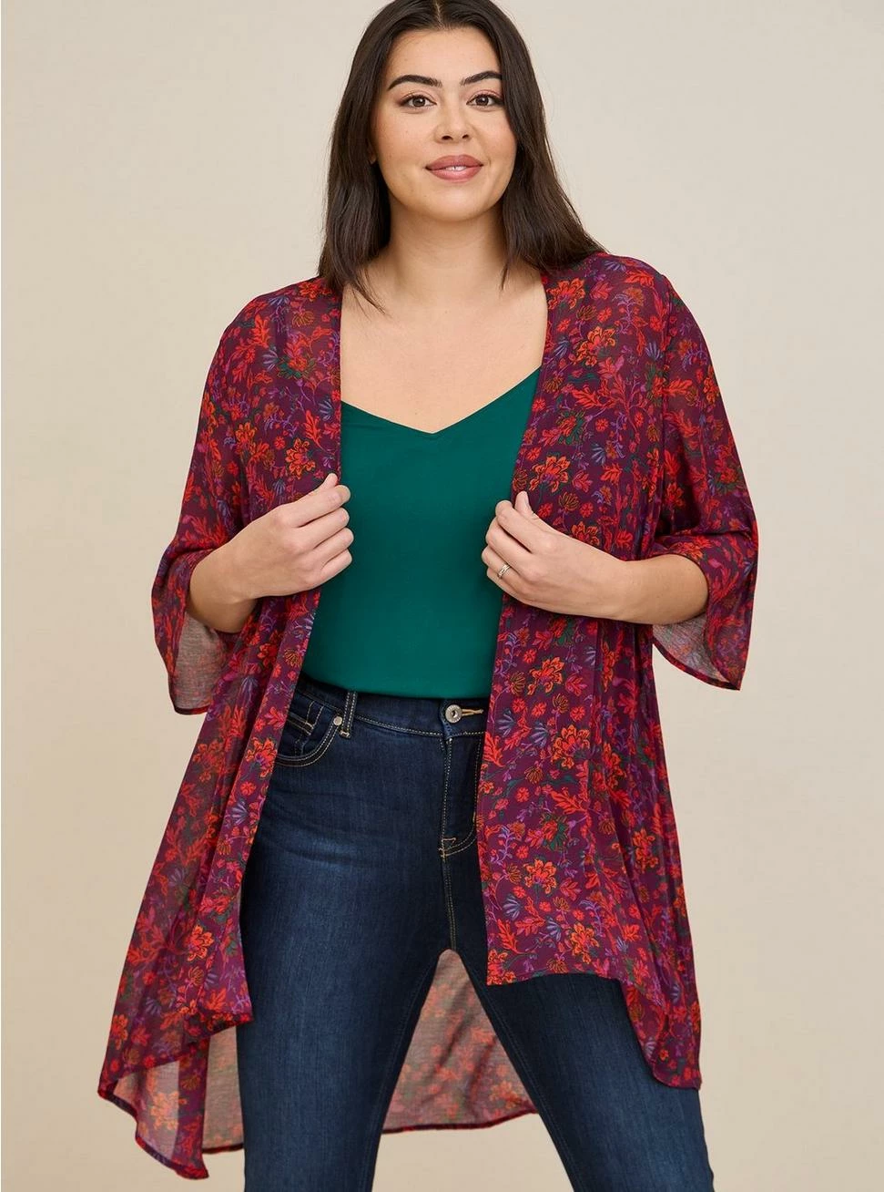 TORRID Lurex Chiffon Kimono 3 TORRID Lurex Chiffon Kimono