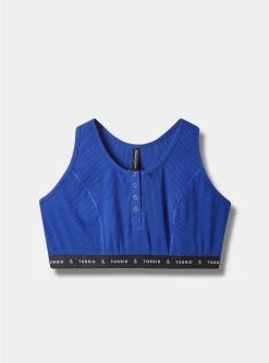 TORRID Lightly Lined Rib Henley Bralette -Cheap Torrid Shop 19050225 08644 flat