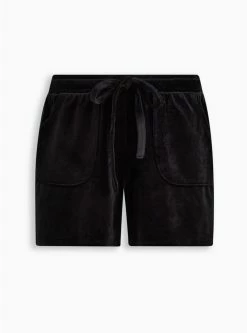 TORRID Velour Relaxed Lounge Short -Cheap Torrid Shop 19115800 00684 flat
