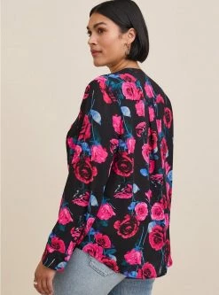 TORRID Harper Georgette Pullover Long Sleeve Blouse 9 TORRID Harper Georgette Pullover Long Sleeve Blouse -Cheap Torrid Shop 19131582 06269 av2