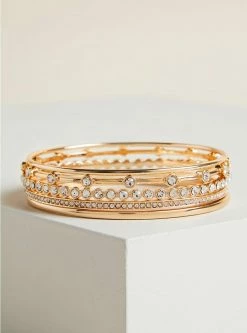 TORRID Rhinestone Bangle Set