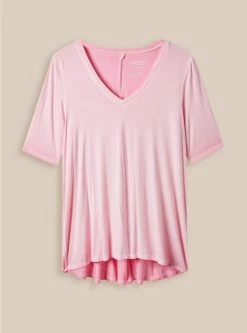 TORRID Favorite Tunic Super Soft V-Neck Hi-Low Tee -Cheap Torrid Shop 19154276 10324 flat
