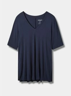 TORRID Favorite Tunic Super Soft V-Neck Side Slit Tee 9 TORRID Favorite Tunic Super Soft V-Neck Side Slit Tee -Cheap Torrid Shop 19156410 02673 flat