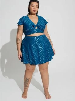 TORRID Swim Skirt With Pocket Shorts -Cheap Torrid Shop 19254087 10212 av3