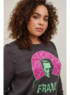TORRID Universal Monsters Frankestein Pullover Sweater -Cheap Torrid Shop 19292659 01766 av3