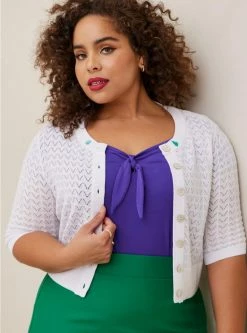 TORRID Disney The Little Mermaid Cardigan Crop Sweater