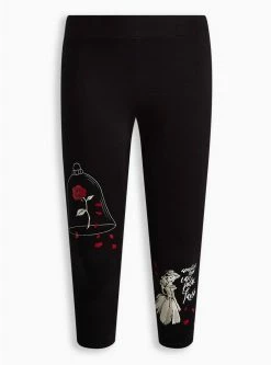 TORRID Disney Beauty And The Beast Crop Signature Waistband Premium Legging 7 TORRID Disney Beauty And The Beast Crop Signature Waistband Premium Legging -Cheap Torrid Shop 19317103 00684 flat