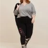 TORRID Disney Beauty And The Beast Crop Signature Waistband Premium Legging -Cheap Torrid Shop 19317103 00684 hi