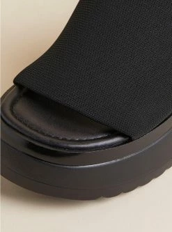 TORRID Chunky Stretch Platform Sandal (WW) -Cheap Torrid Shop 19453395 00133 av3