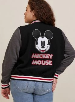TORRID Disney Mickey Mouse Wool Bomber Jacket