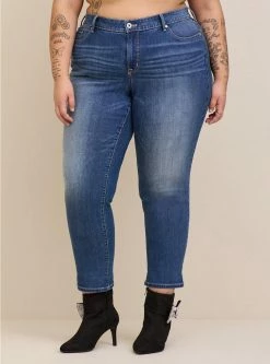 TORRID Boyfriend Straight Vintage Stretch Mid-Rise Jean -Cheap Torrid Shop 19457568 08451 av3