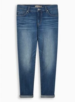 TORRID Boyfriend Straight Vintage Stretch Mid-Rise Jean -Cheap Torrid Shop 19457568 08451 flat