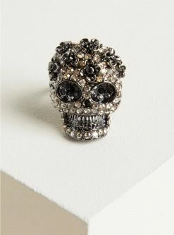 TORRID Rhinestone Skull Ring