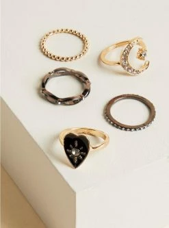TORRID Heart And Celestial Ring Set