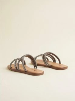 TORRID Embellished Square Toe Sandal (WW) -Cheap Torrid Shop 19465528 01203 av2