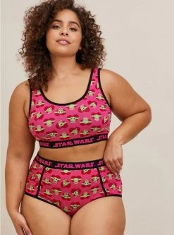 TORRID Star Wars Baby Yoda Cotton Scoop Neck Bralette