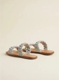 TORRID Braided Embellished Double Band Sandal (WW) -Cheap Torrid Shop 19525896 00009 av2