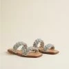 TORRID Braided Embellished Double Band Sandal (WW)