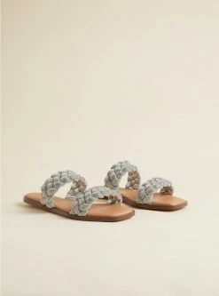 TORRID Braided Embellished Double Band Sandal (WW)