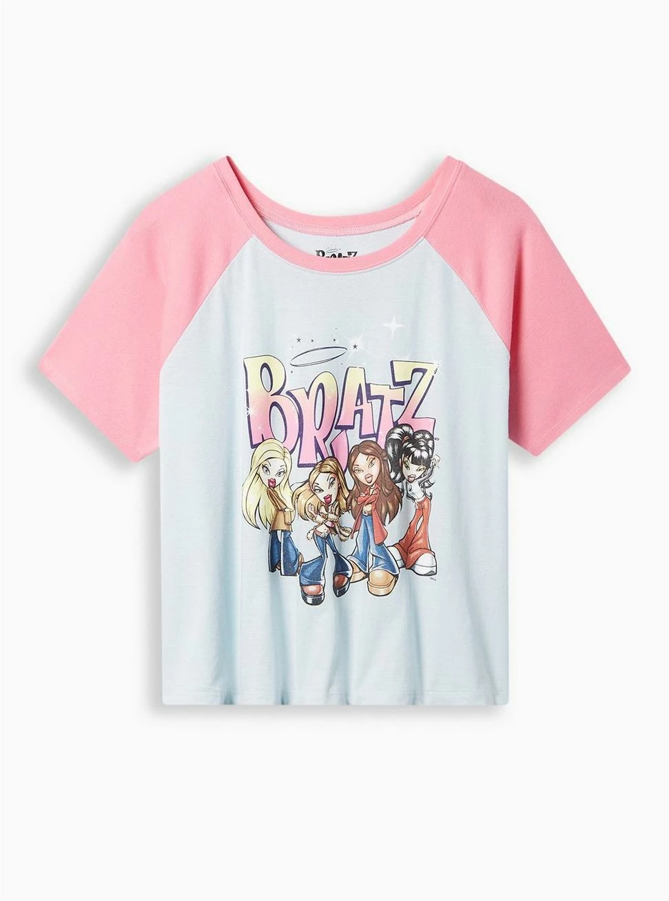 Null Bratz Slim Fit Cotton Crop Raglan 3 Null Bratz Slim Fit Cotton Crop Raglan