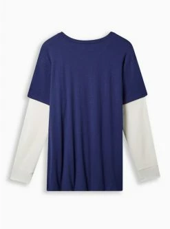 Null The Sandlot Classic Fit Cotton Waffle 2Fer Tee 8 Null The Sandlot Classic Fit Cotton Waffle 2Fer Tee -Cheap Torrid Shop 19537950 01892 av2