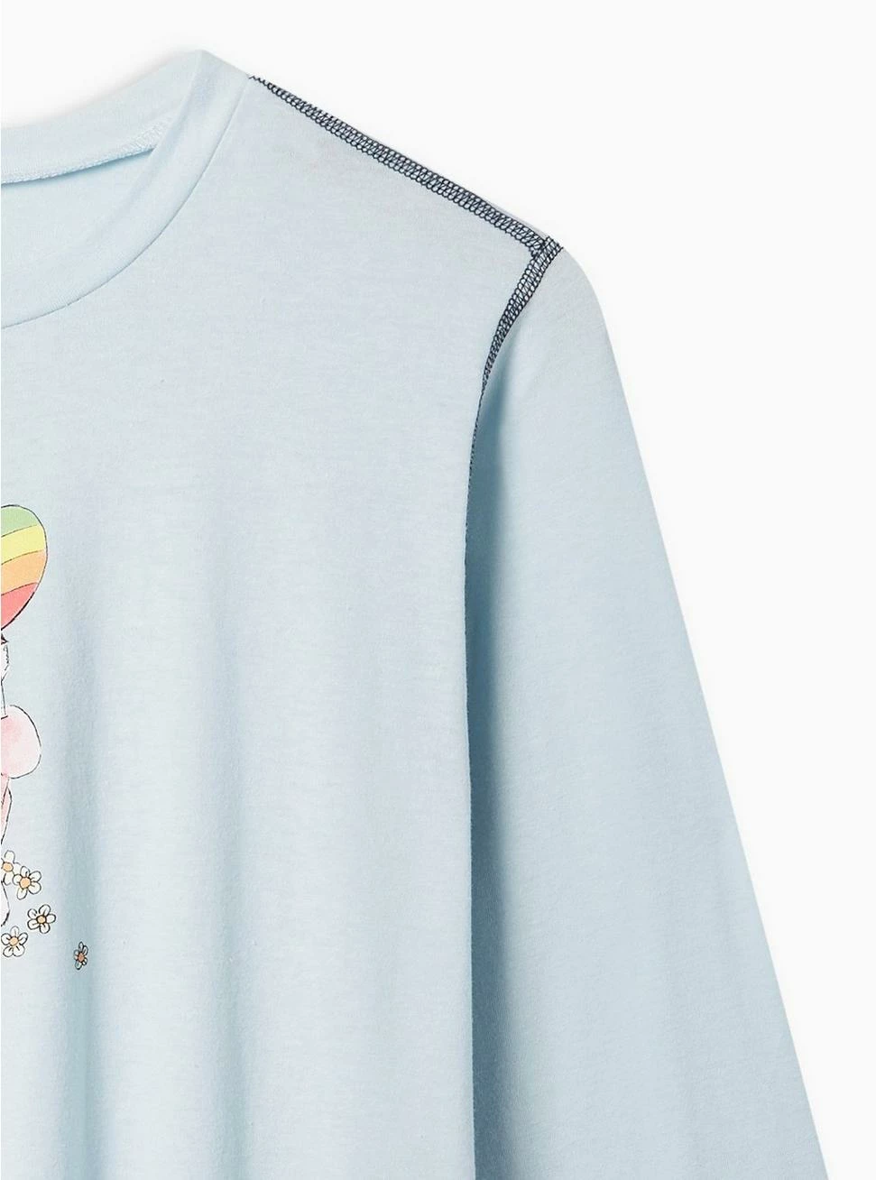 Null Care Bears Slim Fit Cotton Long Sleeve Lettuce Hem Crop Tee 4 Null Care Bears Slim Fit Cotton Long Sleeve Lettuce Hem Crop Tee - Image 2