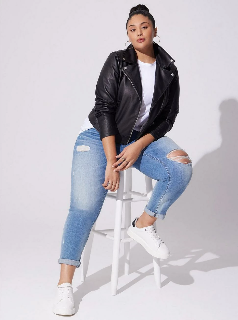 TORRID Real Leather Asymmetrical Moto 4 TORRID Real Leather Asymmetrical Moto - Image 2