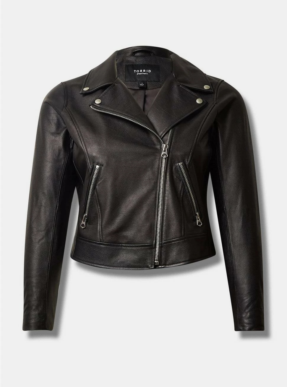 TORRID Real Leather Asymmetrical Moto 7 TORRID Real Leather Asymmetrical Moto - Image 5