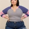 TORRID Rib Color Block Raglan Top 1 TORRID Rib Color Block Raglan Top -Cheap Torrid Shop 19553766 00113 hi