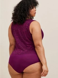 TORRID Lace Corset Seamed Lace-Up Bodysuit -Cheap Torrid Shop 19553811 00005 av3