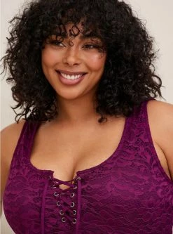 TORRID Lace Corset Seamed Lace-Up Bodysuit -Cheap Torrid Shop 19553811 00005 av4